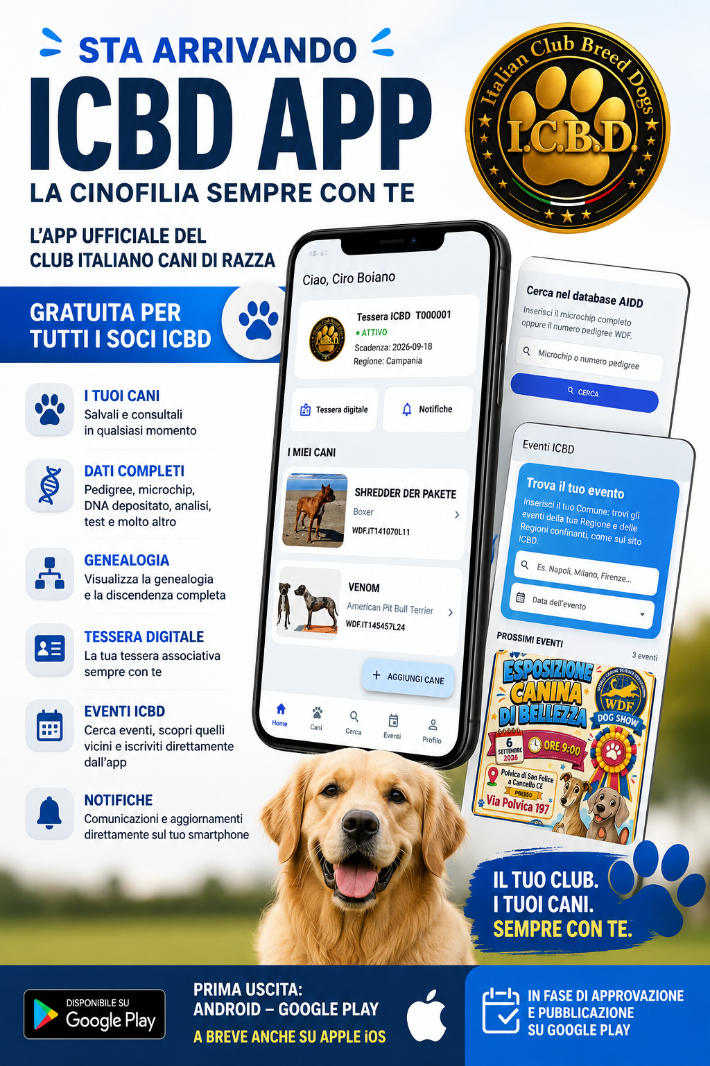 ICBD APP — LA CINOFILIA SEMPRE CON TE