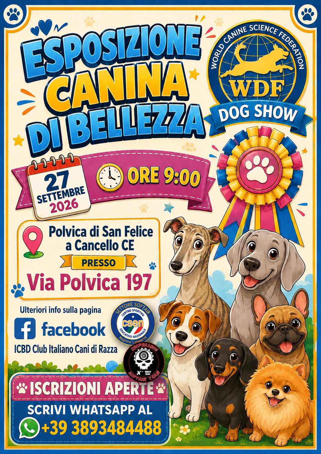 EVENTO RINVIATO AL 27 SETTEMBRE